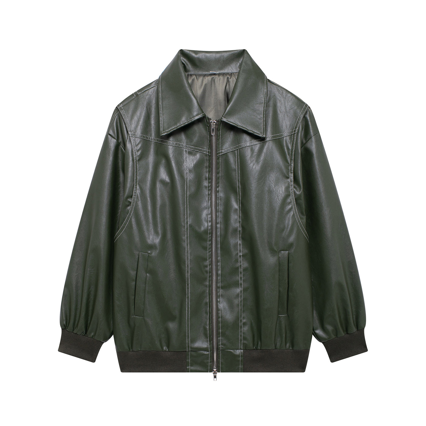 Maeve - Casual Oversized Leather Jacket