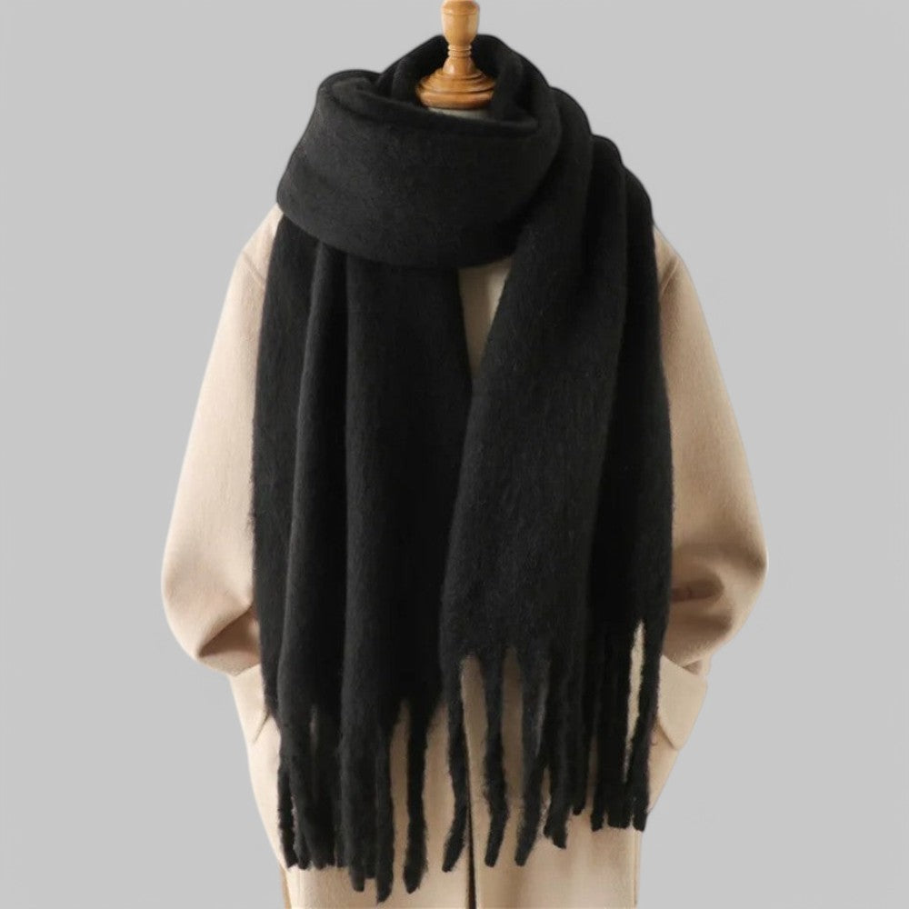 Oversized Women's Winter Tassel Chunky Scarf
