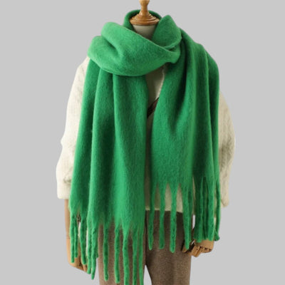 Oversized Women's Winter Tassel Chunky Scarf