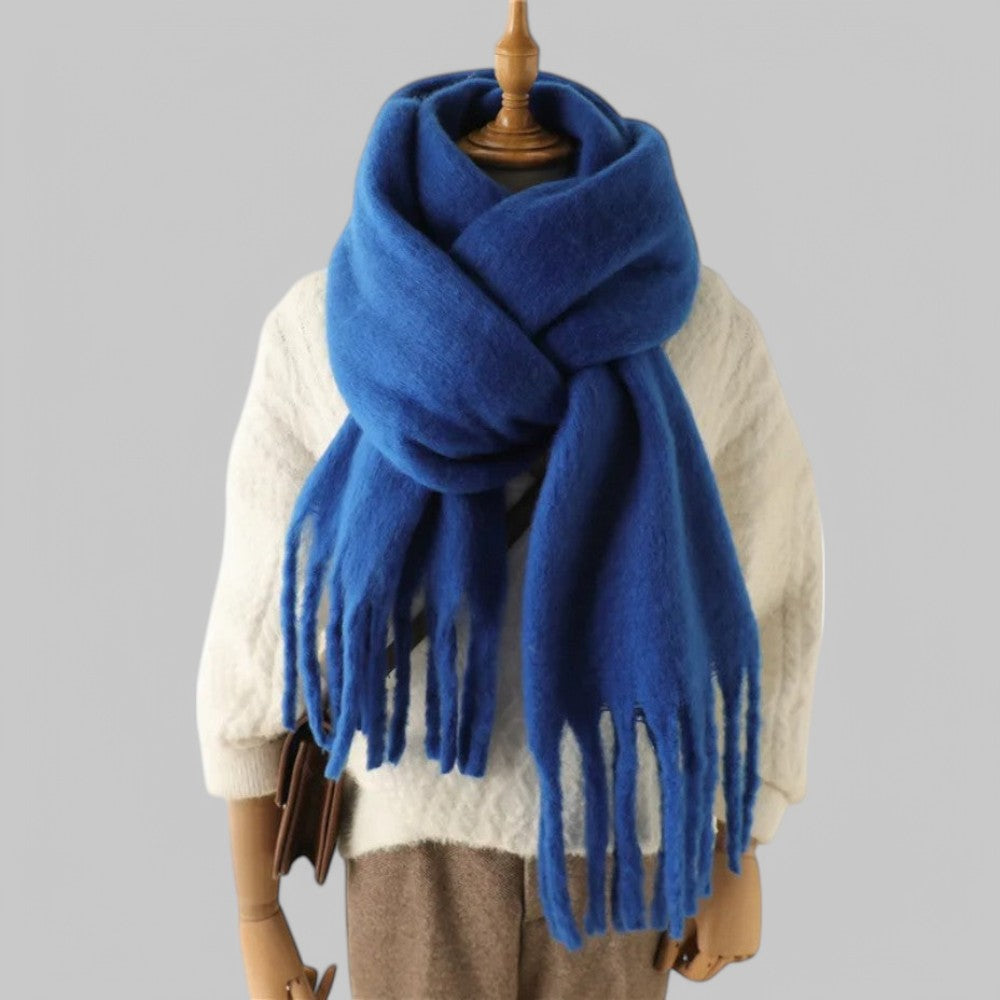 Oversized Women's Winter Tassel Chunky Scarf