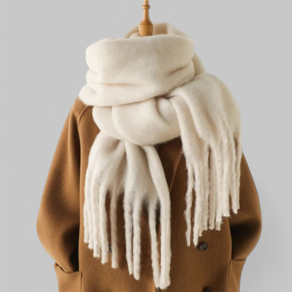 Oversized Women's Winter Tassel Chunky Scarf