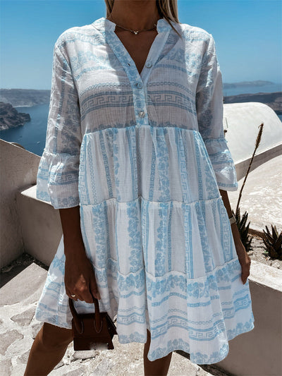 Rose – Airy Boho Dress with Cheerful Pattern