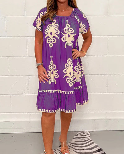Rylee - Printed short-sleeved dress