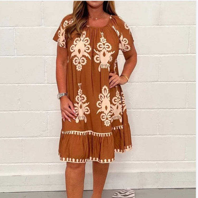 Rylee - Printed short-sleeved dress