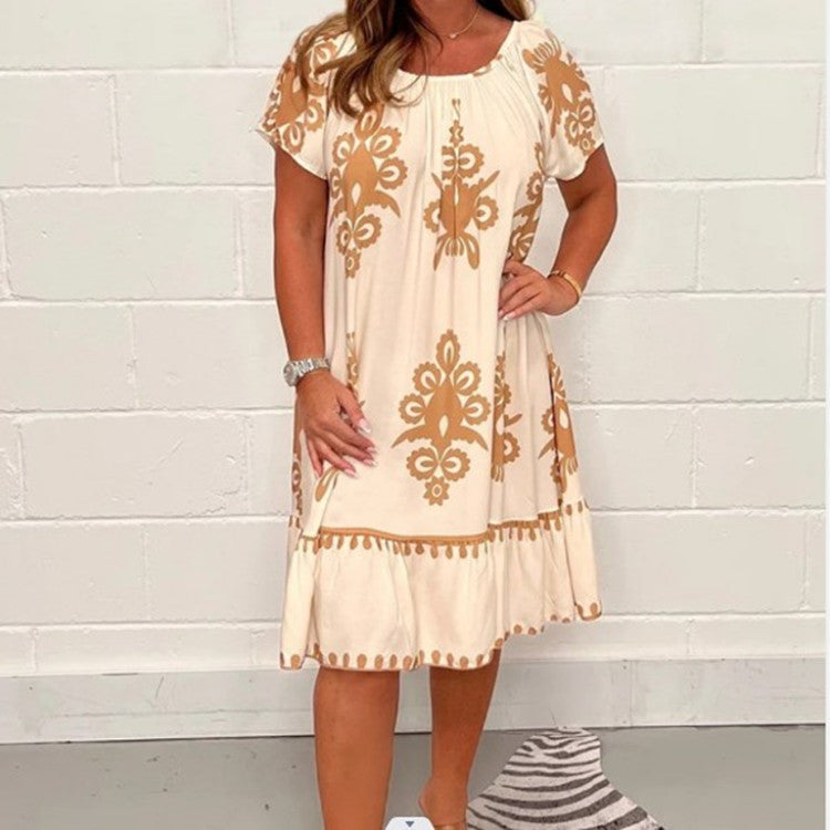 Rylee - Printed short-sleeved dress