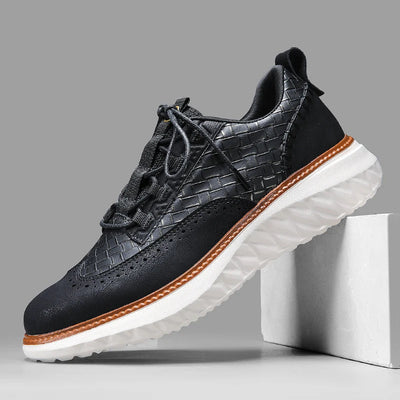 Men's Athletic Thick Sole Sport Lace Up Shoes