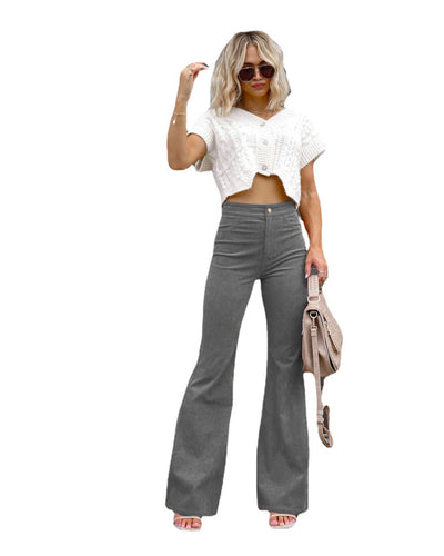 Saylor - High-Waisted Flared Pants