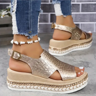 Diane - Lightweight Wedge Orthopedic Sandals