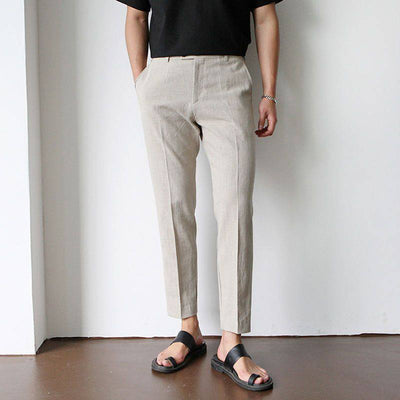 Men's Mid-Rise Straight Leg Formal Pants