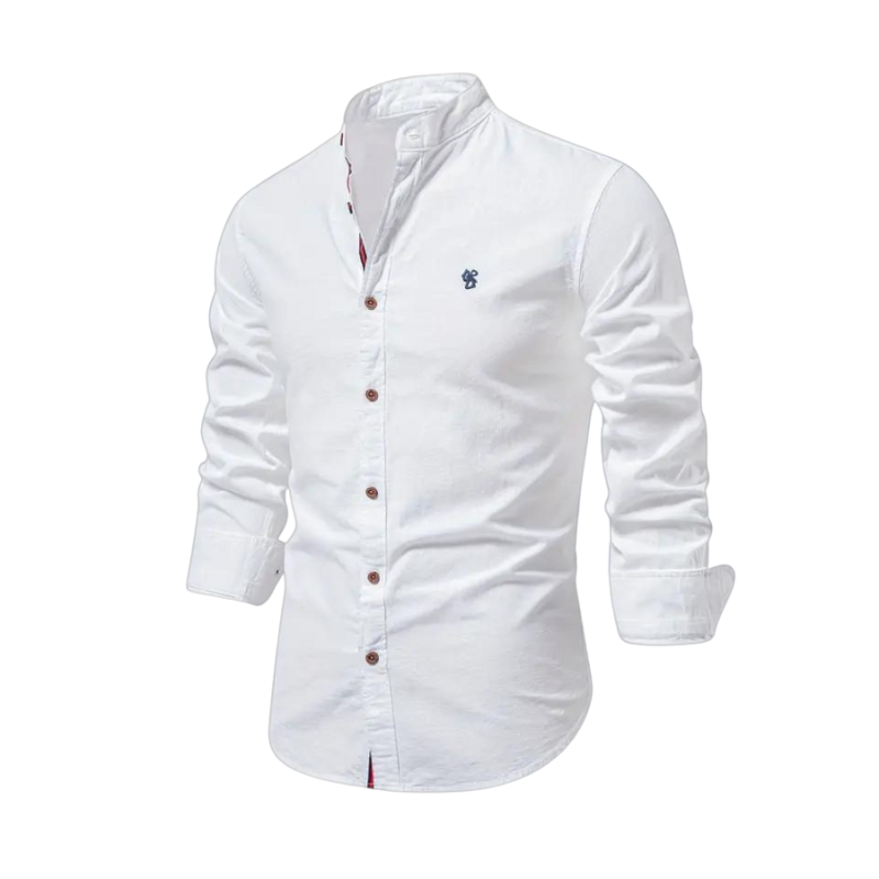 Trendy Long-Sleeve Polo Shirt for Men