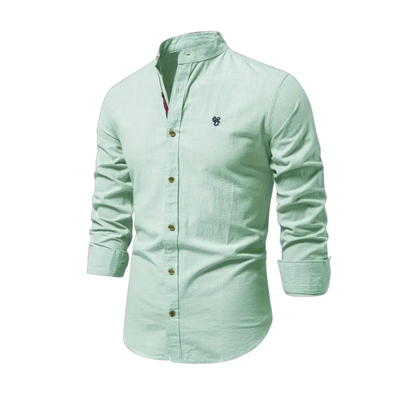 Trendy Long-Sleeve Polo Shirt for Men
