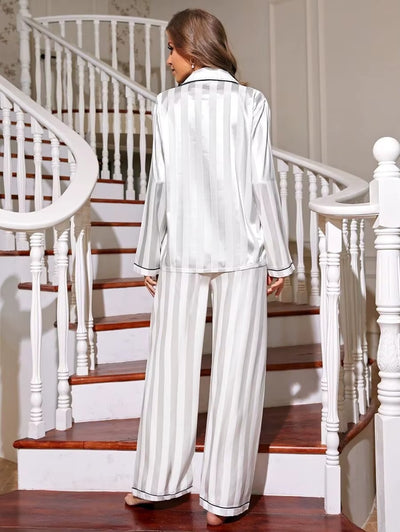 Two-Piece Women’s Striped Pajama Set