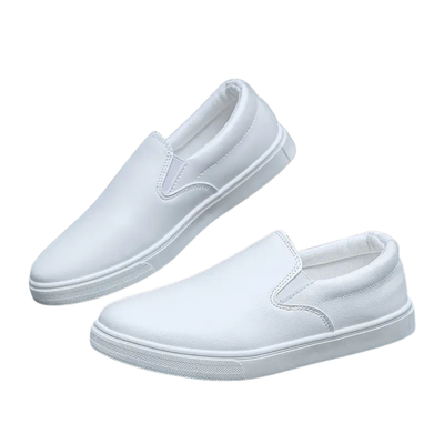 Men’s Brown Slip-On Loafers with Elastic Insets and Modern Style