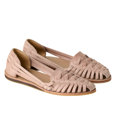 Women's Closed-Toe Slip-On Sandals with Woven Detailing and Flat Sole