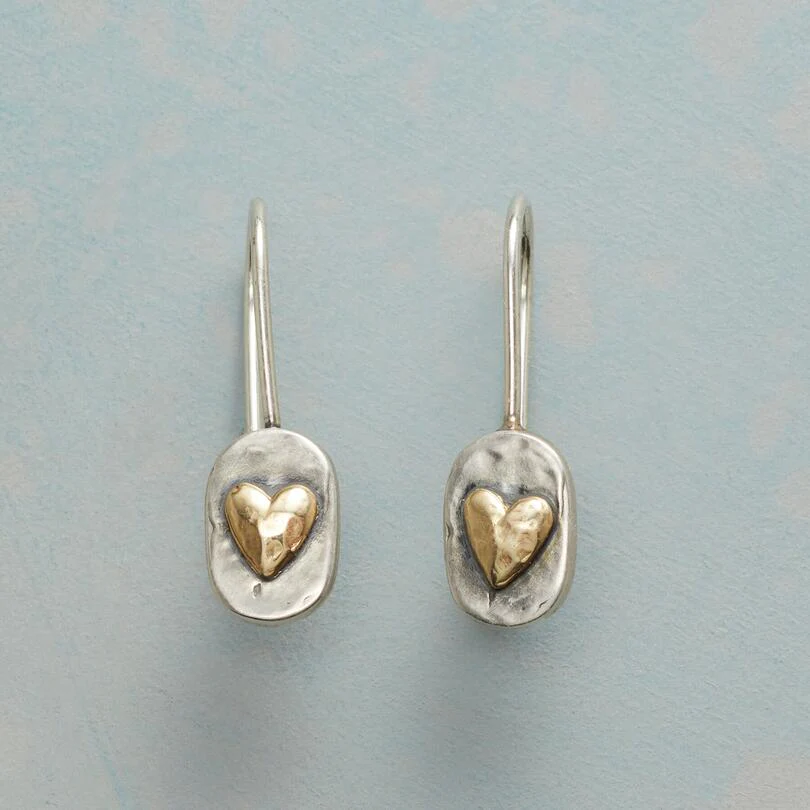 Vintage Style Heart Shaped Earrings