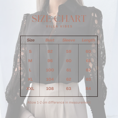 Violette I Black Lace Shirt