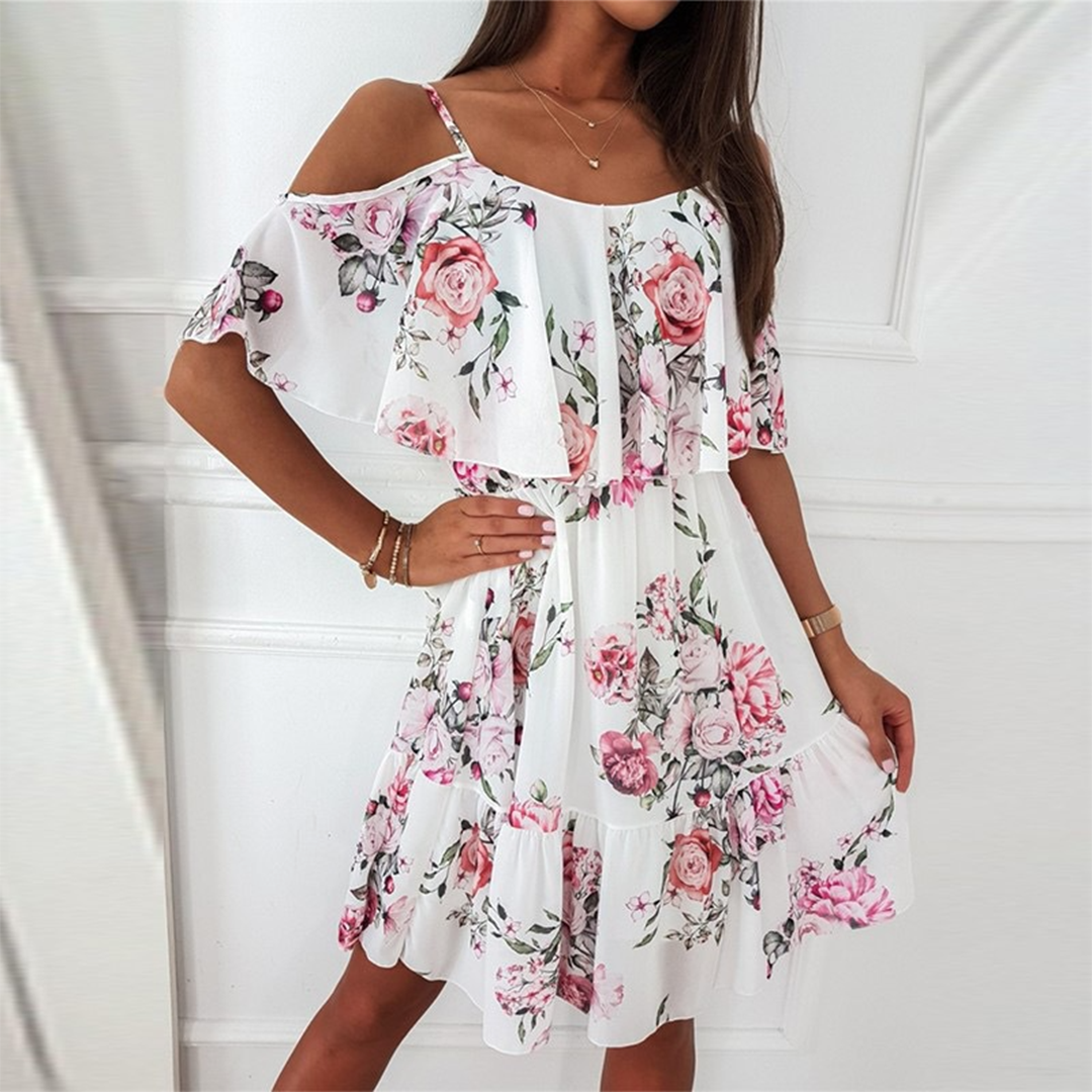 Floral Off-Shoulder Dress for Women