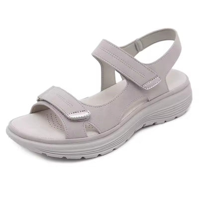 Women Platform Strap Sandals with Velcro Ankle Strap