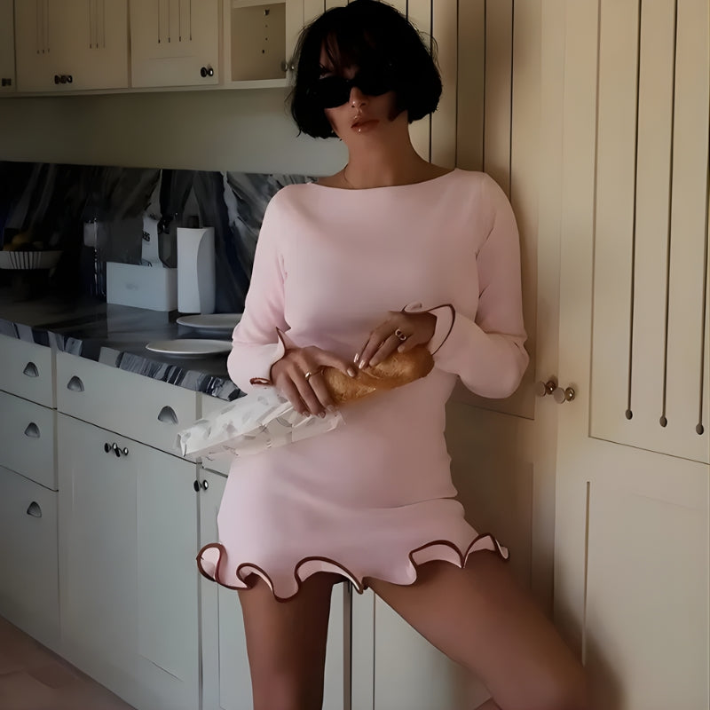 Women’s Long-Sleeve Bodycon Mini Dress