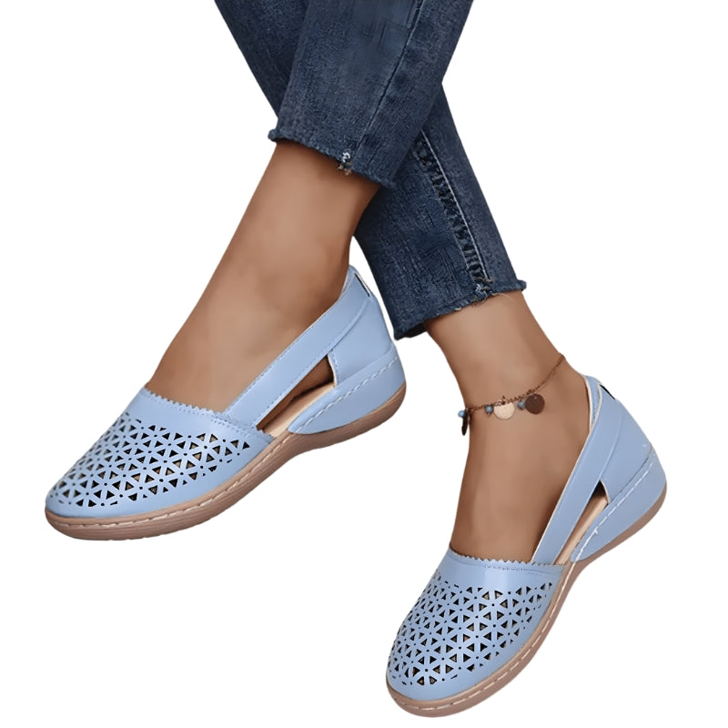 Women’s Flat Shoes with Side Opening Design