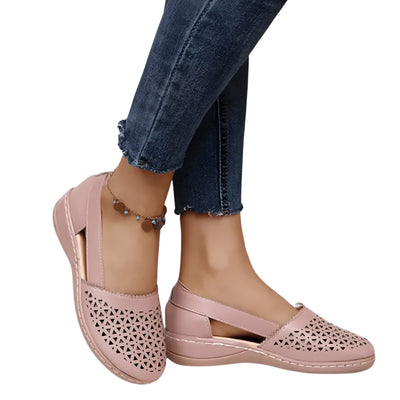 Women’s Flat Shoes with Side Opening Design
