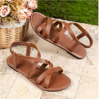 Women’s Summer Flat Sandals with Elastic Back
