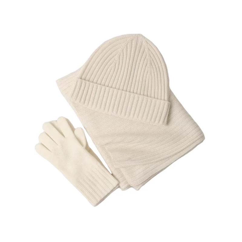 Women’s Winter Hat, Scarf, and Gloves Set