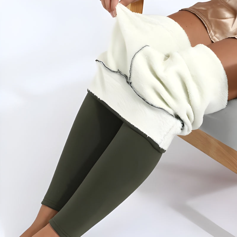 Women’s Winter Leggings with Inner Fleece Layer