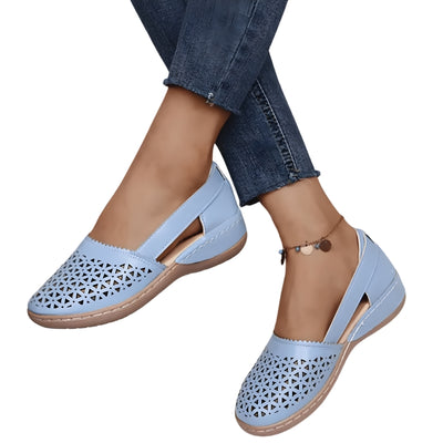 Women’s Flat Shoes with Side Opening Design