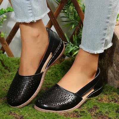 Women’s Flat Shoes with Side Opening Design