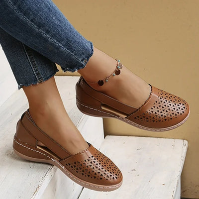 Women’s Flat Shoes with Side Opening Design