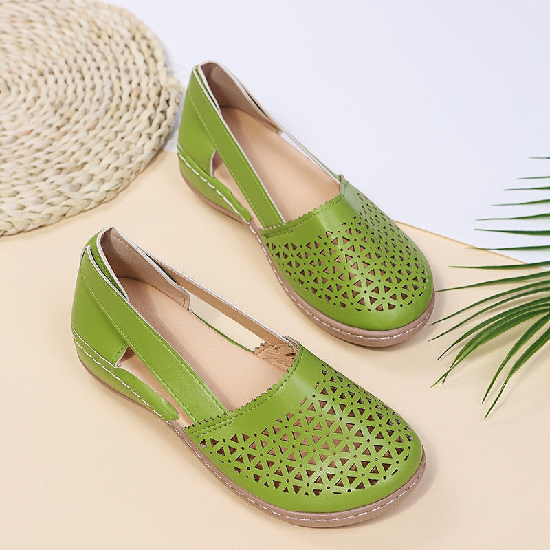 Women’s Flat Shoes with Side Opening Design