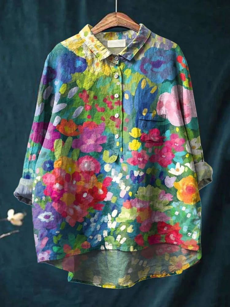 Women’s Floral Printed Shirt for Casual Summer Wear
