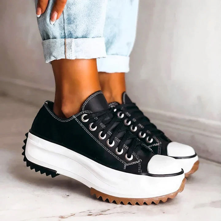 Women's High-Top Platform Chunky Lace Shoes