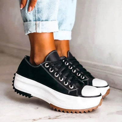 Women's High-Top Platform Chunky Lace Shoes