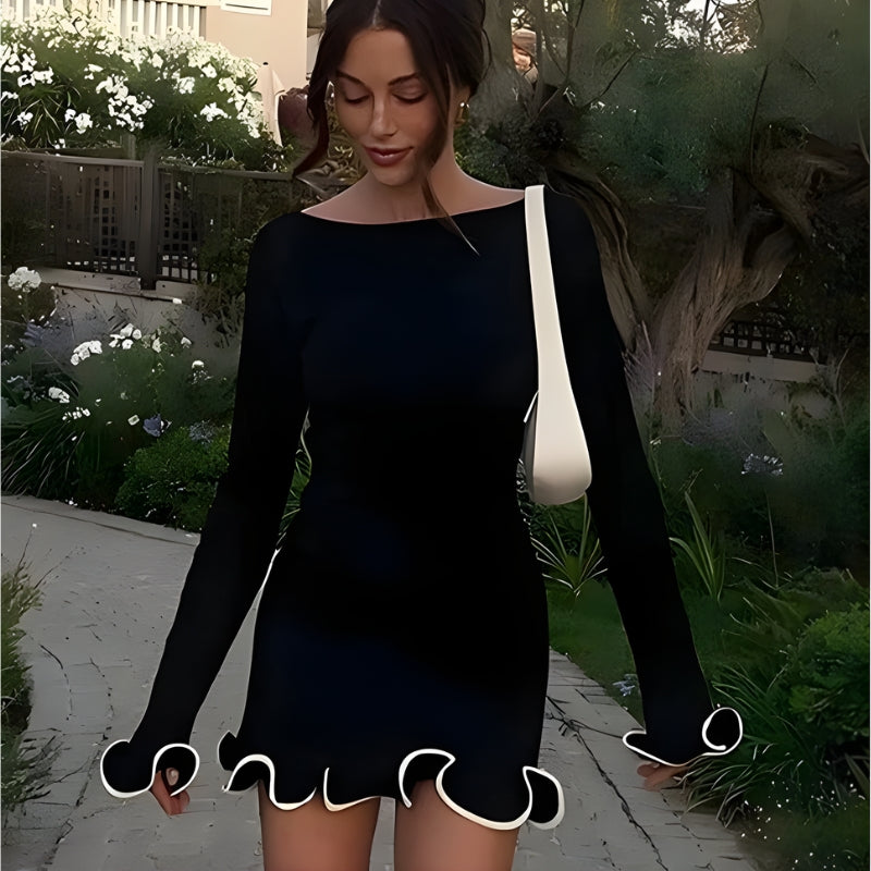 Women’s Long-Sleeve Bodycon Mini Dress