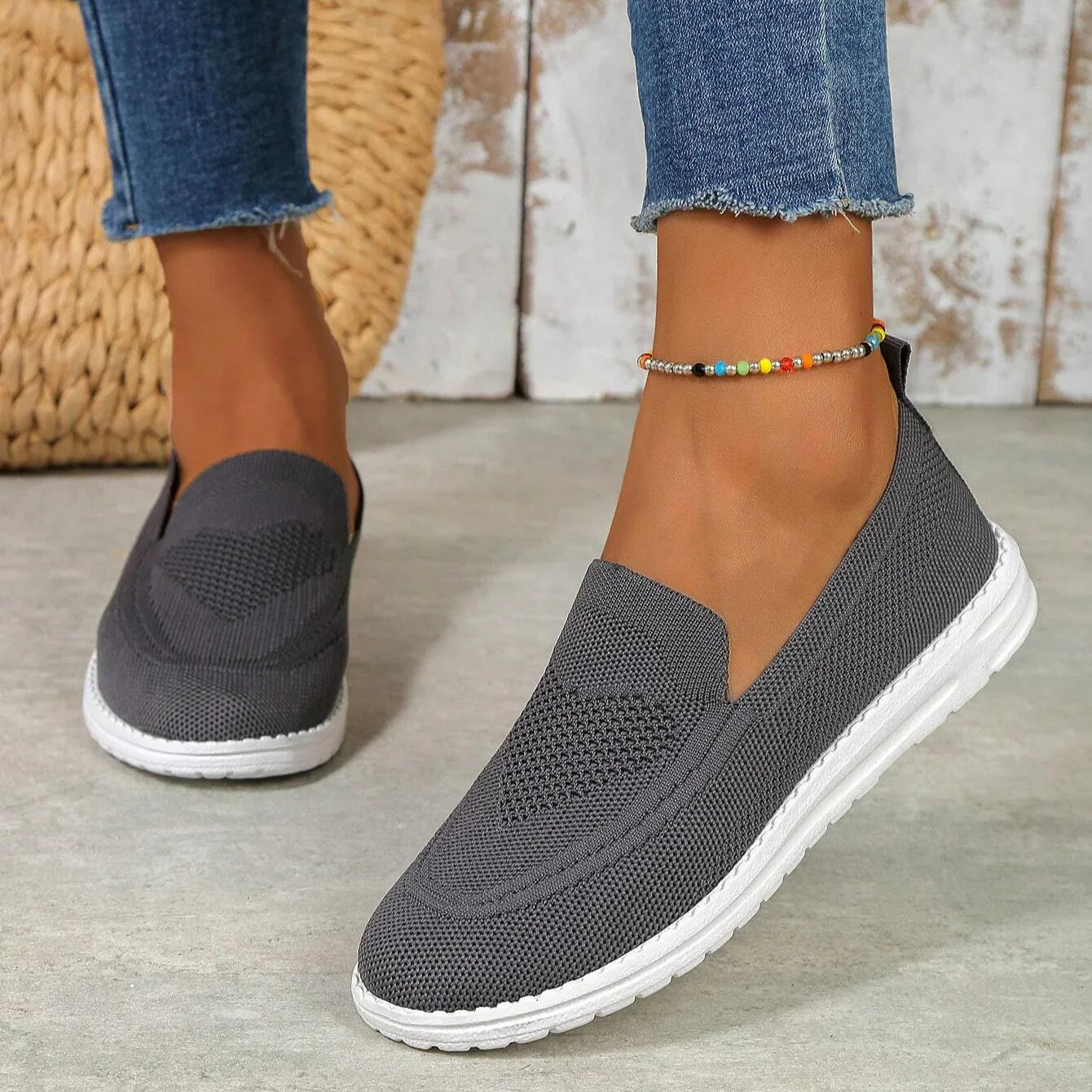 Women's Mesh Slip-On Walking Sneakers