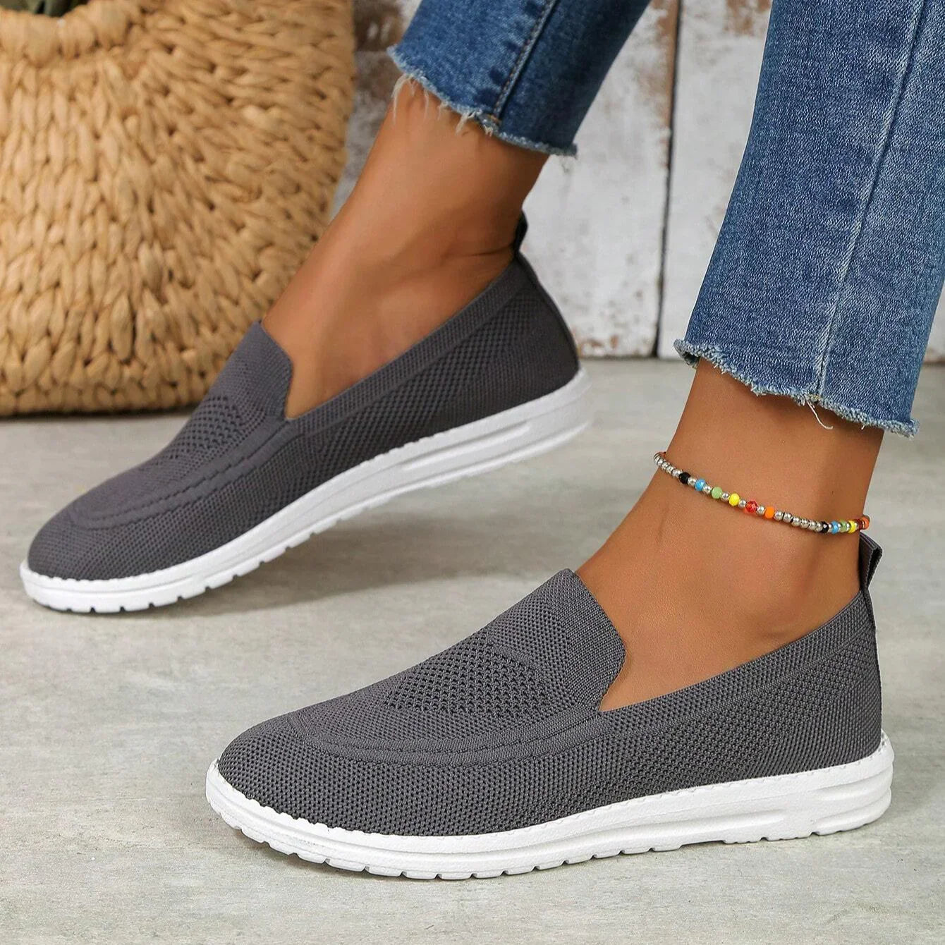 Women's Mesh Slip-On Walking Sneakers