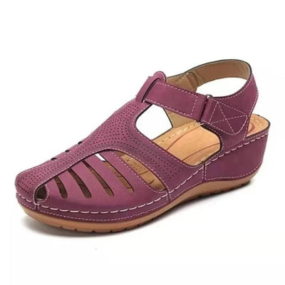 Women’s Open Toe Slip-On Sandals with Adjustable Strap