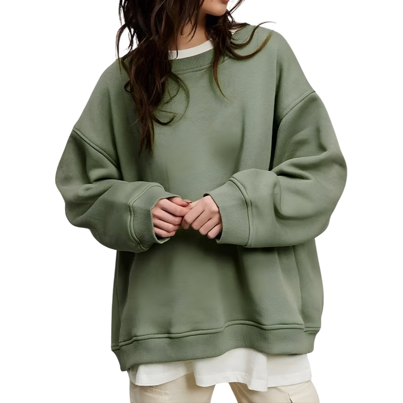 Women's Oversized Crew Neck Sweater