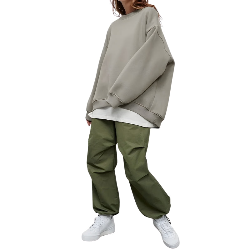 Women's Oversized Crew Neck Sweater