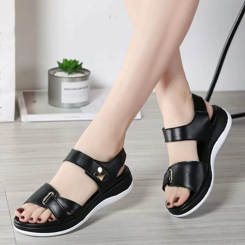 Women's Platform Sandals with Adjustable Straps