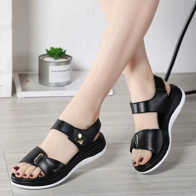 Women's Platform Sandals with Adjustable Straps