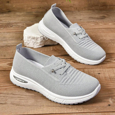 Women’s Slip-On Sneakers with Mesh Knit Upper
