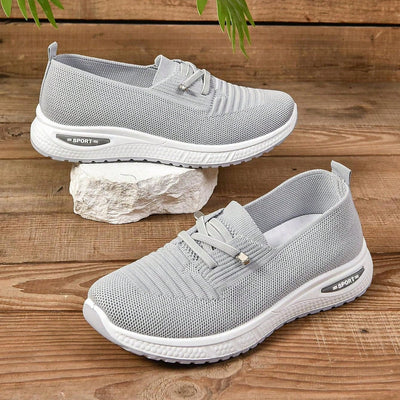 Women’s Slip-On Sneakers with Mesh Knit Upper