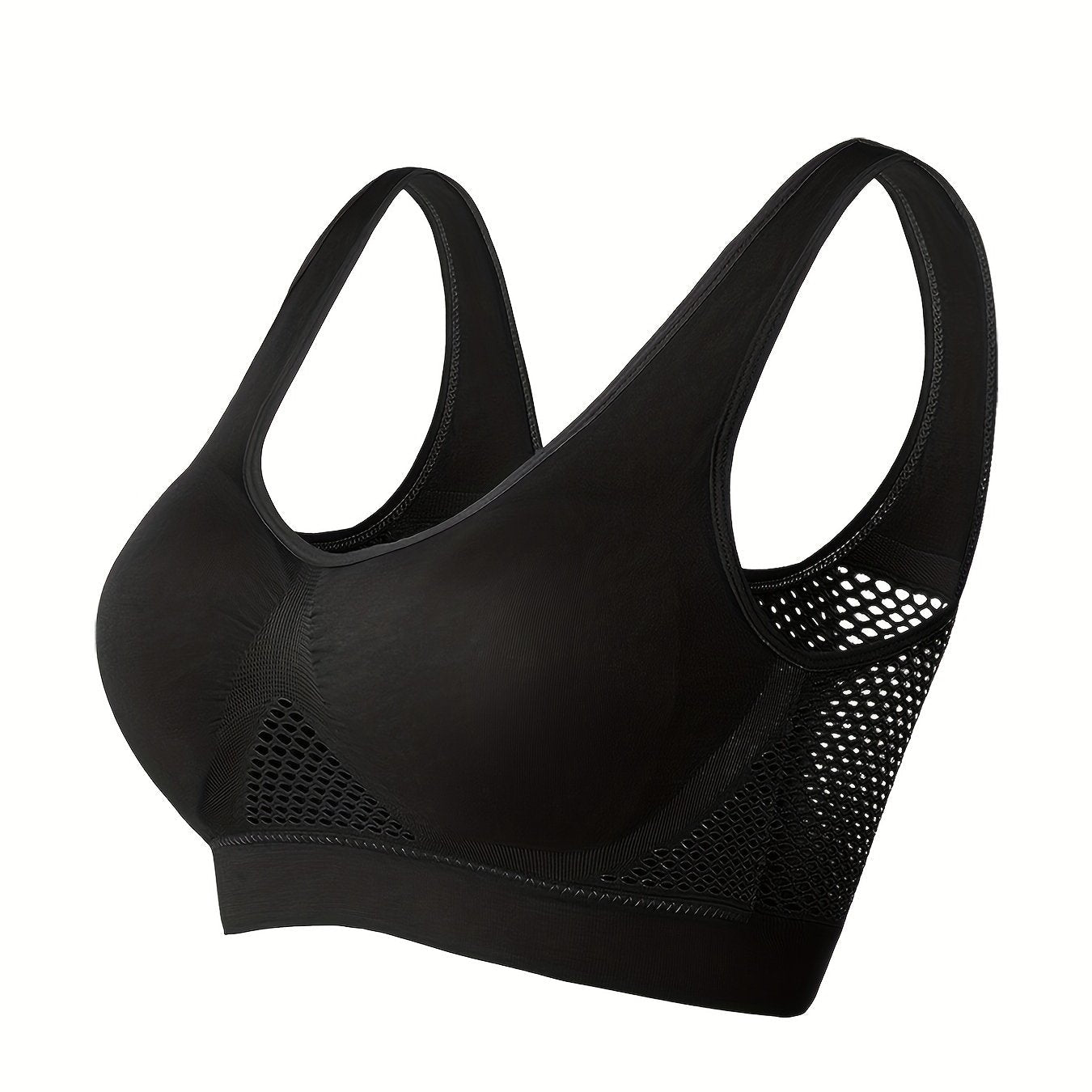 Women's Wireless Sports Bra with Built-In Pads
