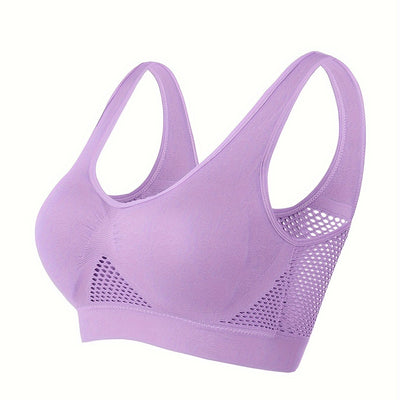 Women's Wireless Sports Bra with Built-In Pads