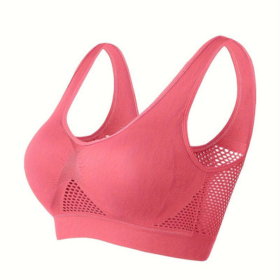 Women's Wireless Sports Bra with Built-In Pads