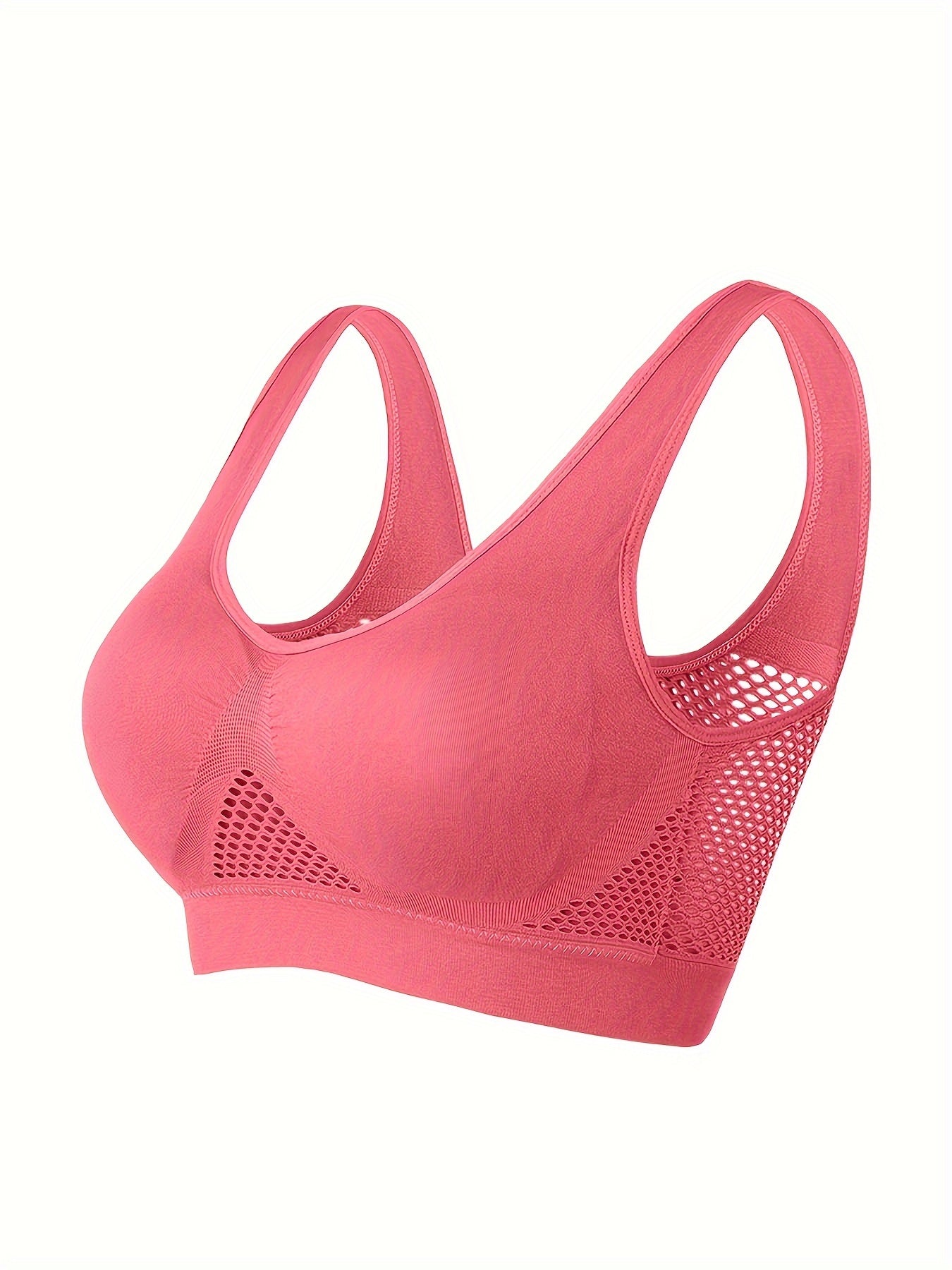 Women's Wireless Sports Bra with Built-In Pads