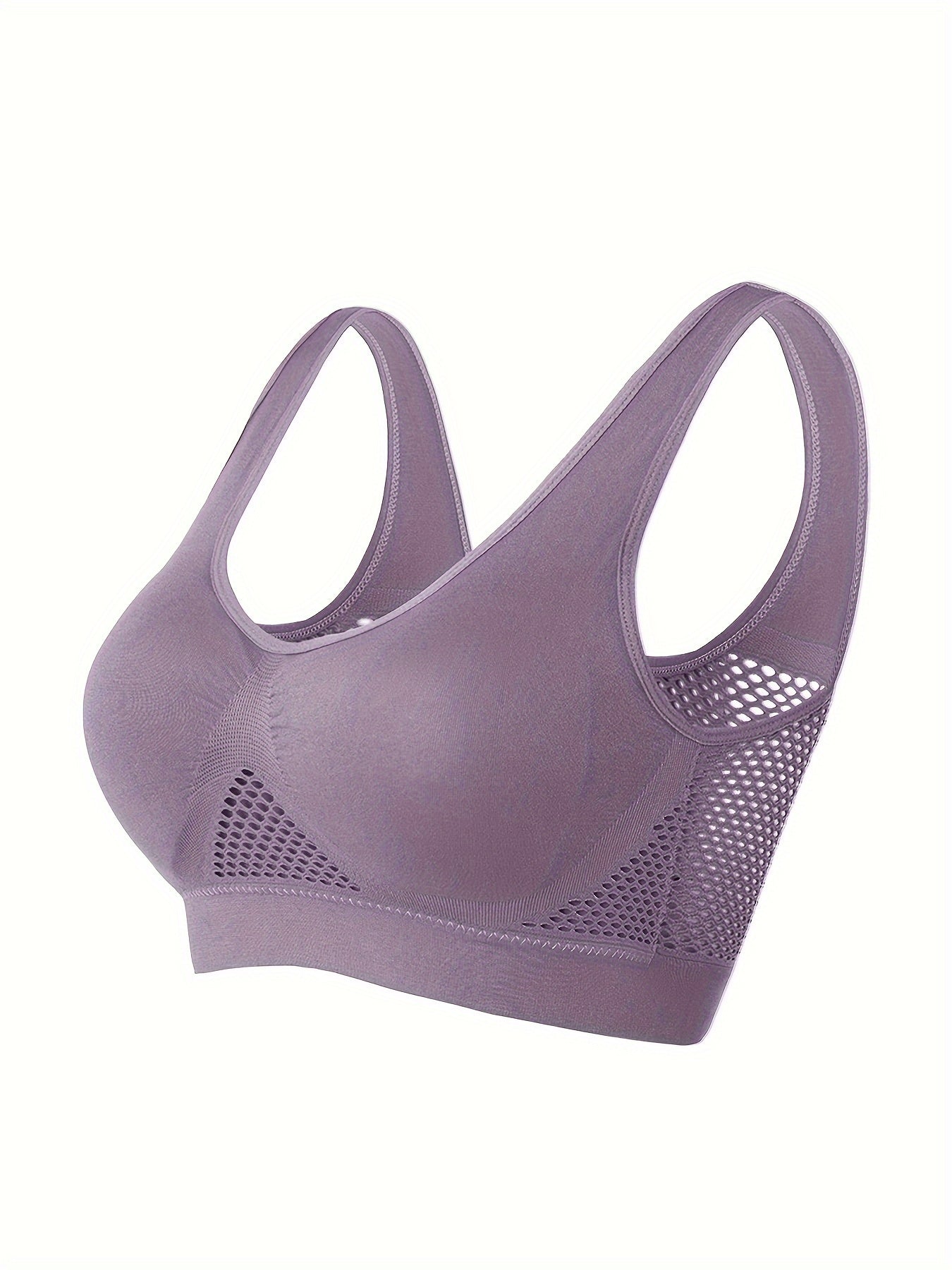 Women's Wireless Sports Bra with Built-In Pads